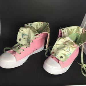 High top canvas convert to low top fold over snaps